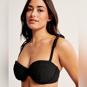 ABERCROMBIE Curve Love Tie-Strap Underwire Bikini Top